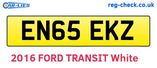 EN65EKZ are the vehicle registration plates.