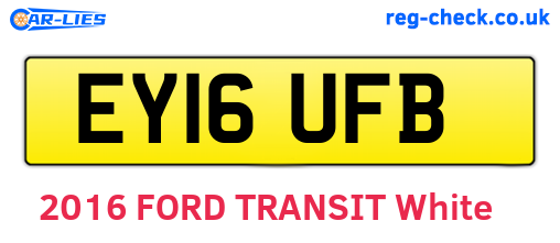 EY16UFB are the vehicle registration plates.