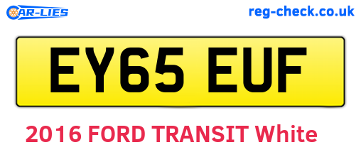 EY65EUF are the vehicle registration plates.