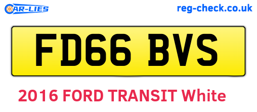 FD66BVS are the vehicle registration plates.