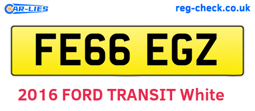 FE66EGZ are the vehicle registration plates.
