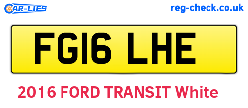 FG16LHE are the vehicle registration plates.