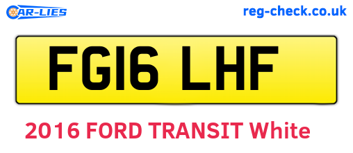 FG16LHF are the vehicle registration plates.