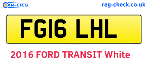 FG16LHL are the vehicle registration plates.