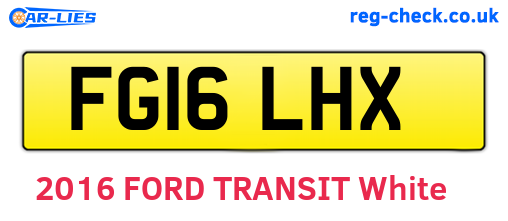 FG16LHX are the vehicle registration plates.