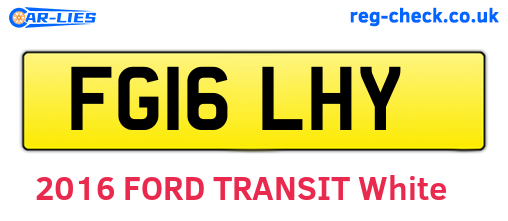 FG16LHY are the vehicle registration plates.