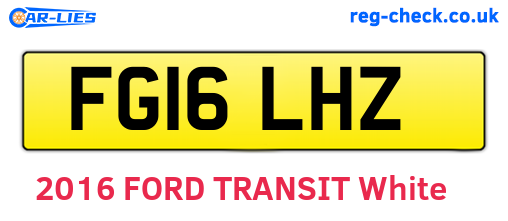 FG16LHZ are the vehicle registration plates.