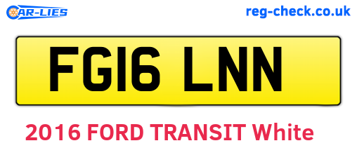 FG16LNN are the vehicle registration plates.