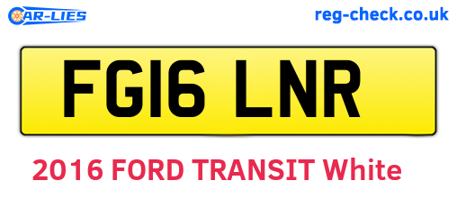 FG16LNR are the vehicle registration plates.