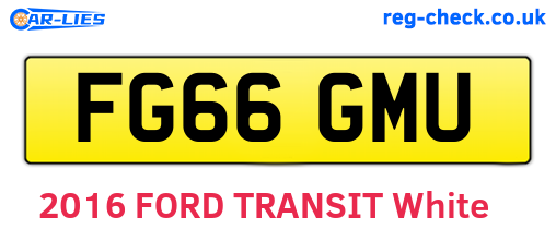 FG66GMU are the vehicle registration plates.