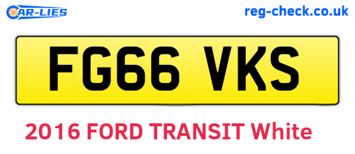 FG66VKS are the vehicle registration plates.