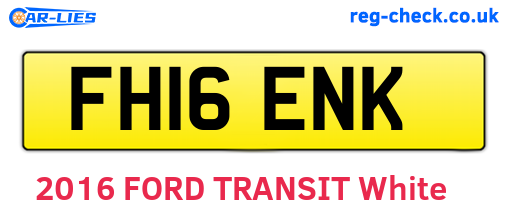 FH16ENK are the vehicle registration plates.