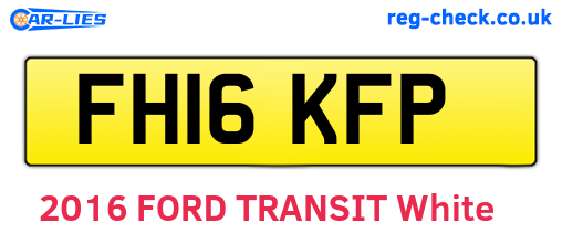 FH16KFP are the vehicle registration plates.