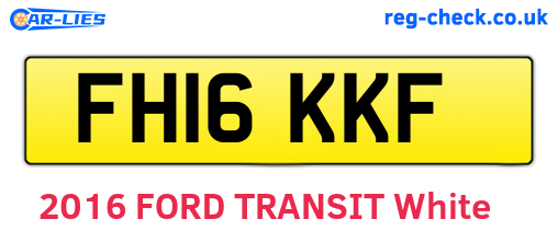 FH16KKF are the vehicle registration plates.