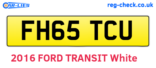FH65TCU are the vehicle registration plates.