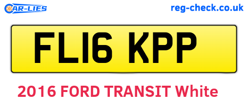 FL16KPP are the vehicle registration plates.