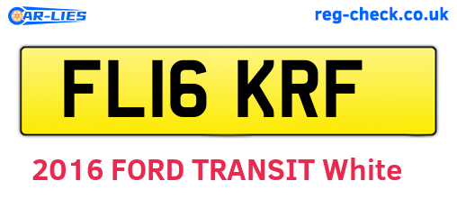 FL16KRF are the vehicle registration plates.