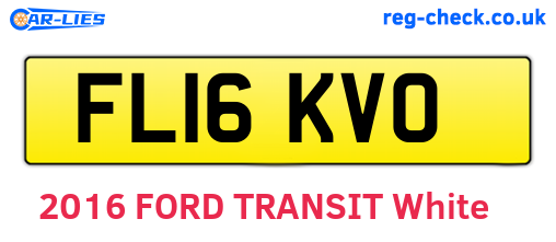 FL16KVO are the vehicle registration plates.