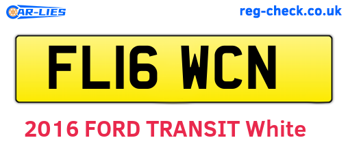 FL16WCN are the vehicle registration plates.