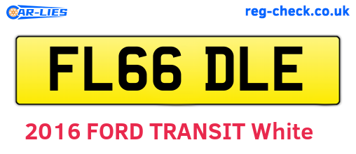 FL66DLE are the vehicle registration plates.
