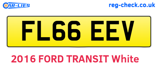 FL66EEV are the vehicle registration plates.