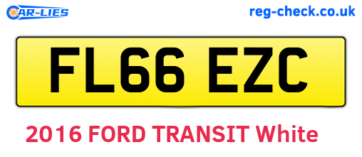 FL66EZC are the vehicle registration plates.