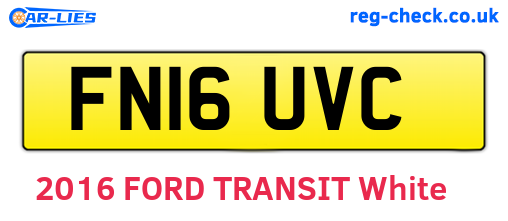 FN16UVC are the vehicle registration plates.