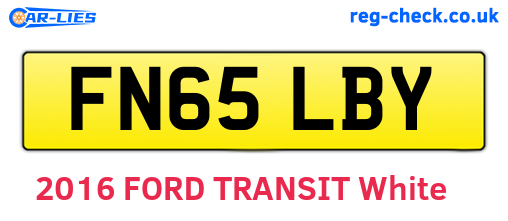 FN65LBY are the vehicle registration plates.