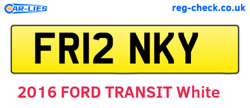 FR12NKY are the vehicle registration plates.