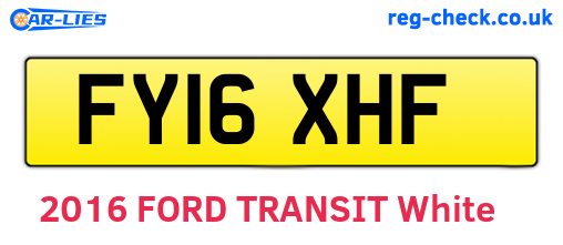 FY16XHF are the vehicle registration plates.