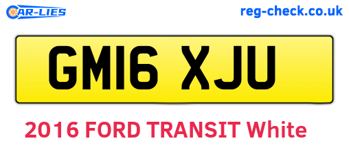 GM16XJU are the vehicle registration plates.