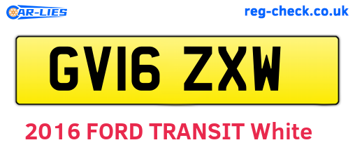GV16ZXW are the vehicle registration plates.