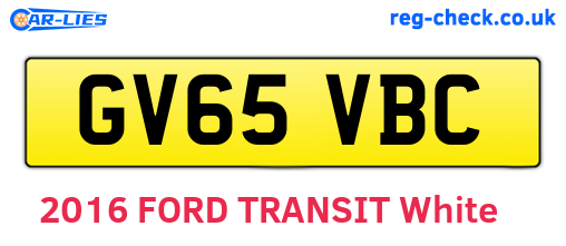 GV65VBC are the vehicle registration plates.