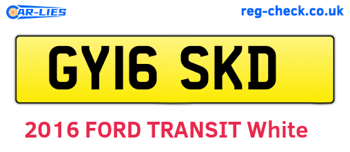 GY16SKD are the vehicle registration plates.
