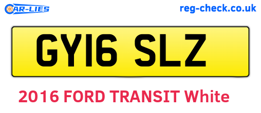 GY16SLZ are the vehicle registration plates.