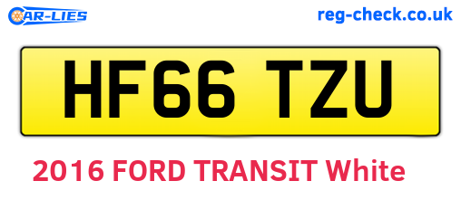 HF66TZU are the vehicle registration plates.