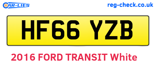 HF66YZB are the vehicle registration plates.