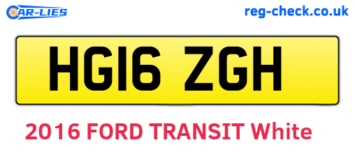 HG16ZGH are the vehicle registration plates.