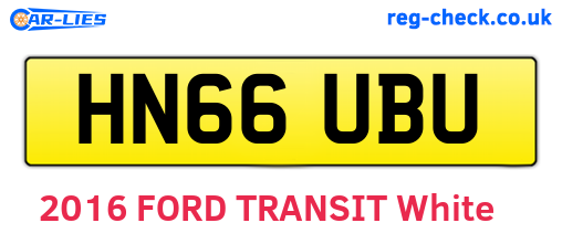 HN66UBU are the vehicle registration plates.