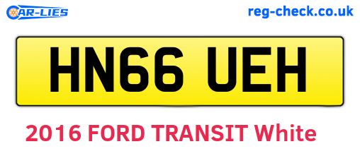 HN66UEH are the vehicle registration plates.