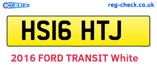 HS16HTJ are the vehicle registration plates.