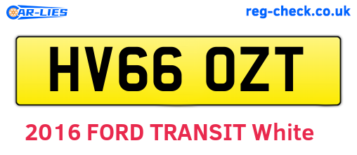 HV66OZT are the vehicle registration plates.