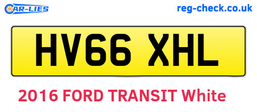 HV66XHL are the vehicle registration plates.