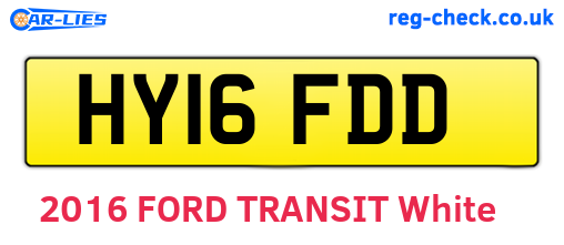 HY16FDD are the vehicle registration plates.