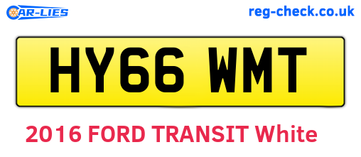 HY66WMT are the vehicle registration plates.