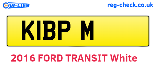 K1BPM are the vehicle registration plates.