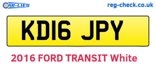 KD16JPY are the vehicle registration plates.