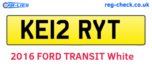 KE12RYT are the vehicle registration plates.