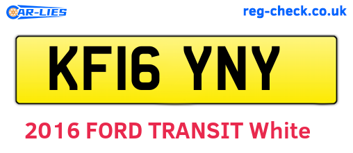 KF16YNY are the vehicle registration plates.