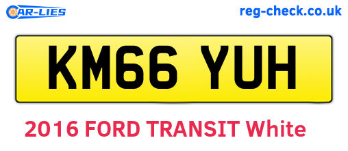 KM66YUH are the vehicle registration plates.